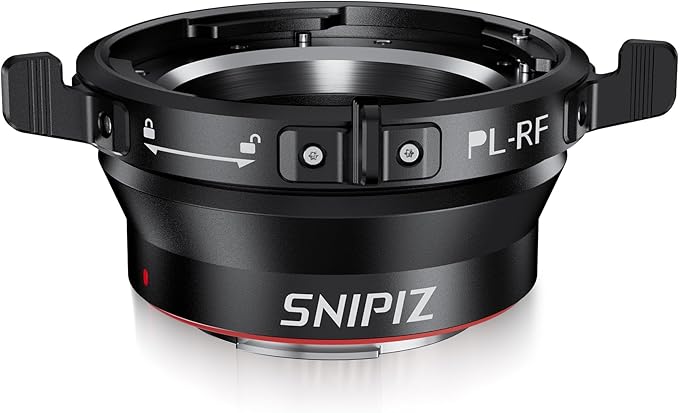 PL-RF Lens Mount Adapter with Rotary Lock Mount Converter Compatible with PL Lens to Canon RF Mount Cameras EOS R EOS R5 EOS R6 EOS R3 EOS Ra EOS RP
