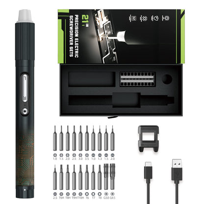 Mini Electric Screwdriver,JAKEMY Adjustable Torque Power Screwdriver Dual-mode Cordless Magnetic Precision Torx Screwdriver Bit Repair Tool kit USB Rechargeable with LED light for Electronics Consoles