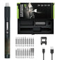 Mini Electric Screwdriver,JAKEMY Adjustable Torque Power Screwdriver Dual-mode Cordless Magnetic Precision Torx Screwdriver Bit Repair Tool kit USB Rechargeable with LED light for Electronics Consoles