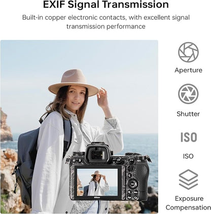 VILTROX E-Z Lens Adapter, E-Mount Lens to Z-Mount Camera Auto Focus Lens Adapter Compatible with Sony E-Mount Lens to Mirrorless Nikon Z-Mount Cameras Z5 Z50 Z6 Z6II Z7 Z7II Zfc