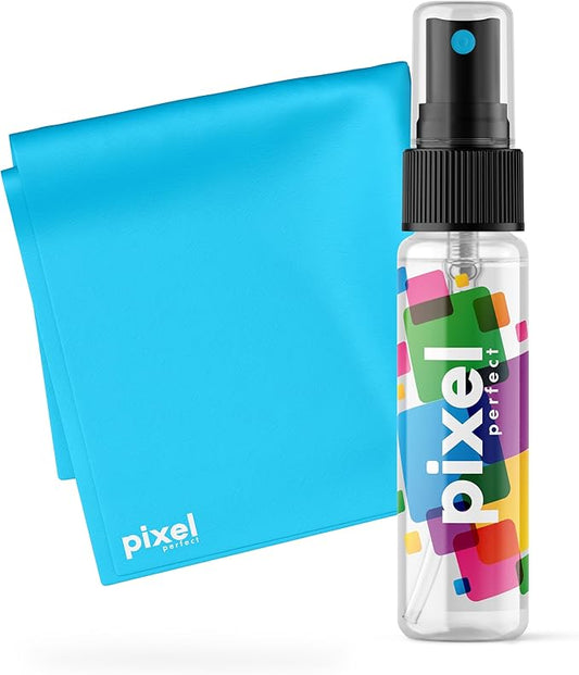 Pixel Perfect | 1.4oz | Mini Screen Cleaner Kit, for TV, Laptops, Computers, Monitors, Phones, Tablets | 40ml Cleaning Kit, Premium Natural Spray