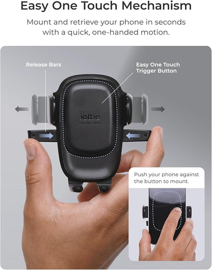 iOttie Easy One Touch Advanced Phone Mount for Tesla Model 3 and Model Y Screens - Universal Cell Phone Holder for iPhone, Google, Samsung, Moto, LG, and All Other Smartphones Black