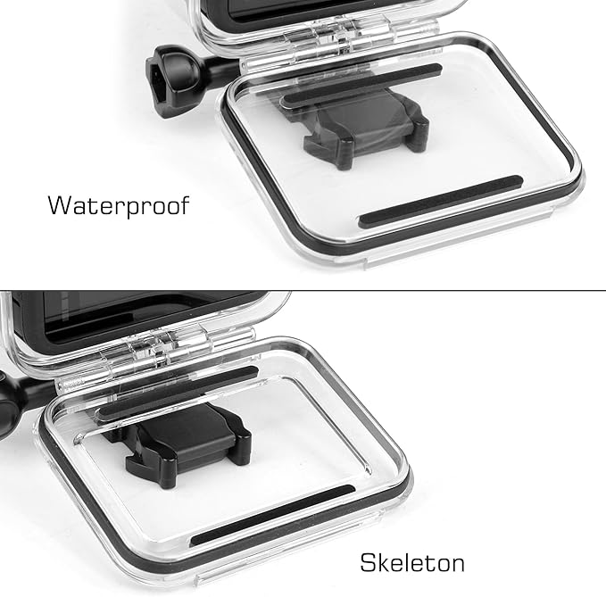 Housing Case Waterproof & Skeleton Backdoor Protective for GoPro Hero 13 12 11 10 9 Action Camera Standard Size