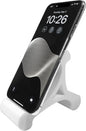 Skalene Phone Stand - 100% Silicone Rubber, Adjustable Phone Holder, Prop, Rest - Desk, Office, Home, Kitchen Accessory (Arctic White)