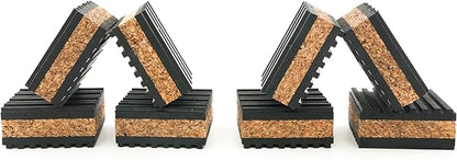 Sound Isolation Pads. Cork Pads for Speakers to Improve Sound and Reduce Vibration (1" Pack of 8)