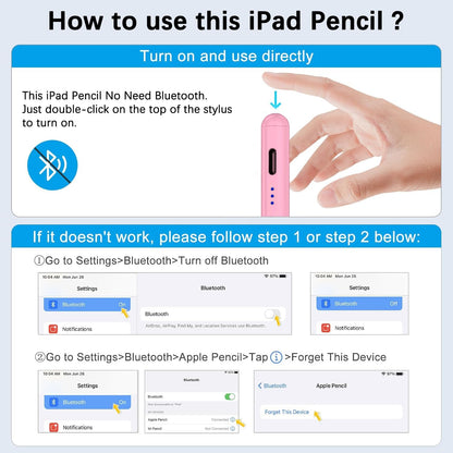 Stylus Pen for Apple iPad(2026-2018),Tilt Sensitivity Palm Rejection Fast Charge Stylus Pencil,Apple i Pad Pencil for iPad 11/10/9/8/7/6th,Pro 13/12.9/11(M5/M4),Air 13/11(M4/3/2),Mini 7/6/5th,Magnetic