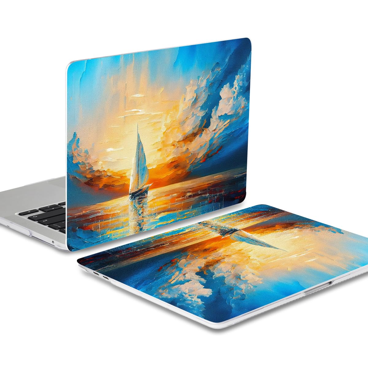 Batianda AstroGrid Case for MacBook Air 13 inch 2018-2020, Sunset Sail