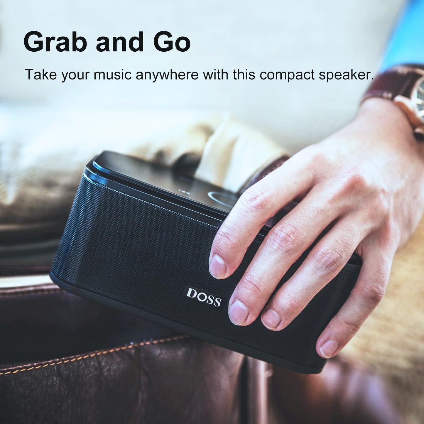 DOSS SoundBox Touch Wireless Bluetooth Speaker-12W HD Sound with Rich Bass