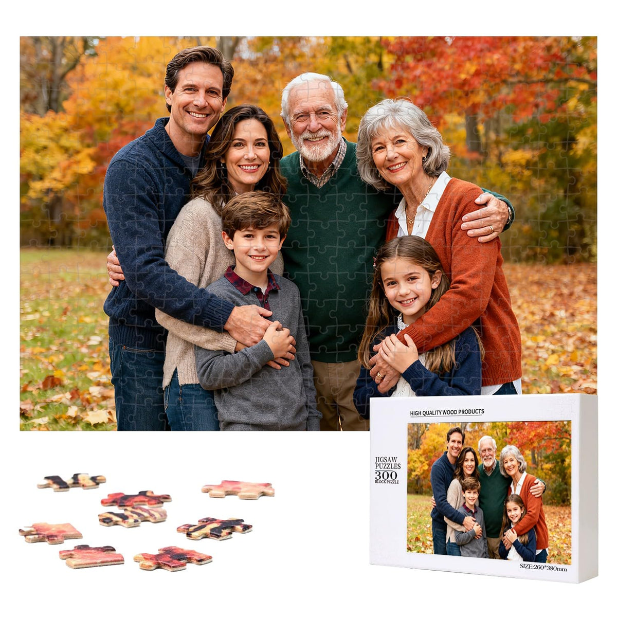 Custom Photo Puzzle,Personalized 1000 Piece Jigsaw Puzzle for Adults