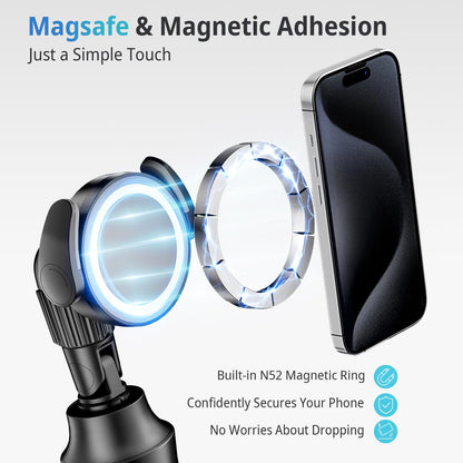 UBeesize 62'' Magnetic Selfie Stick Phone Tripod with Wireless Remote, Extendable Cell Phone Tripod Stand, Compatible with MagSafe, Cellphone Tripod for iPhone 17 16 15 14 13 12 and Android Phones
