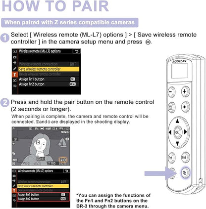 Remote Control for Nikon Camera,USB-C Rechargeable Wireless Shutter Release with OLED Screen – Video, Zoom & Focus Control for Nikon A1000, B600, P1000, P950, Z6III, Z30, Z50II, Zfc, Z5 (White)