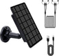 3W Trail Camera Solar Panel, with Build-in 5000mAh Rechargeable Lithium Battery Solar Battery Charger Kit for Hunting Game Cameras or Deer Feeder Accessory, 12V/1A 6V/2A IP65 Waterproof Solar Panel