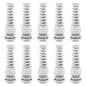 Strain Relief Cord Connector,LISTENJIALE 10Pcs NPT 3/8" Waterproof Cable Gland Flex Spiral Strain Relief Adjustable 5-10mm Cable Connector Nylon Joint with Gaskets(Grey)