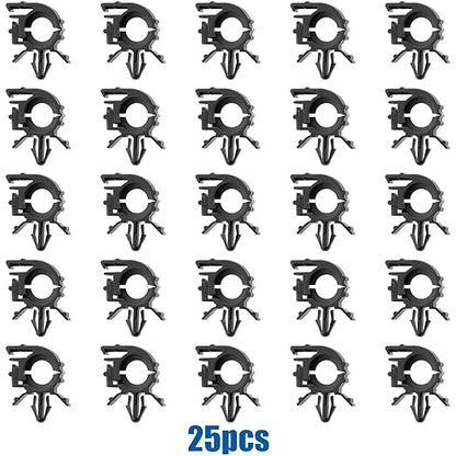 OAUTOO 25pcs I.D. 1/32”, O.D. 1/2”, Fits 1/4" Hole Wire Loom Routing Clip for GM 8911473