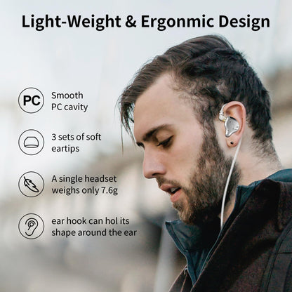 KZ ZS10 Pro IEM Headphone,KZ in Ear Monitor Earbuds, Stereo Sound Earbuds