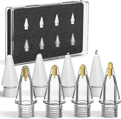 8 Pack for Apple Pencil 2nd Generation Tips,Upgraded Replacement Pencil Nibs for Apple Pencil Tips and Apple Pencil 1st Generation,Accessories Compatible with Apple Pencil 2 Gen iPad Pro Pencil Tips