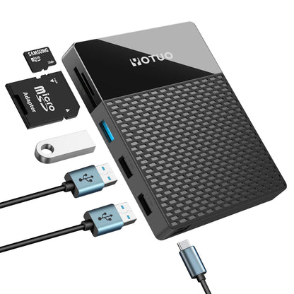 YOTUO Portable 750GB Docking Station External Hard Drive, USB C Multiport Hub HDD 7-in-1, USB 3.0, SD/TF Card Reader, for Windows, Mac, Android, TV, Phone, Laptop, Desktop