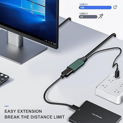 Kumiho 15FT USB 3.0 Extension Cable Active Type A Male to A Female USB Repeater Cable for PlayStation, Xbox, Keyboard, Mouse, USB Flash Drive, Printer, Camera and More