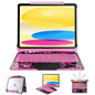 Tiaota Transparent Case Keyboard for iPad 11th Gen 11 inch (A16, 2025) & 2022 iPad 10th Gen 10.9 in,7-Color Backlit,Wireless Keyboard, 360°Rotating,Multi-Touch trackpad, Pencil Slot,Shortcuts,Black