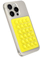 StickyGrippy Suction Phone Case Mount, Sillicon Adhesive Phone Accessory for iPhone and Android, Hands-Free Strong Grip Mirror Shower Phone Holder, Tiktok Videos and Selfies (Yellow)