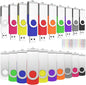 (Not 128GB) 128MB Flash Drives 20 Pack, ABLAZE USB 2.0 Thumb Drive Bulk with Lanyards Swivel Memory Stick Bulk U Disk Pendrive USB Pack (Mixcolors)