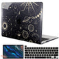 LCMOCICO for MacBook Pro 13 Inch Case 2022 M2 2020 2021 A2338 M1 A2251 A2289 with Touch Bar & Touch ID, Plastic Hard Case Keyboard Cover Screen Protector Webcam Cover Brush, Tropical Blue Flowers