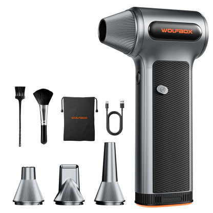 WOLFBOX MF200 Compressed Air Duster, Removable Battery, Car Cleaning, Home