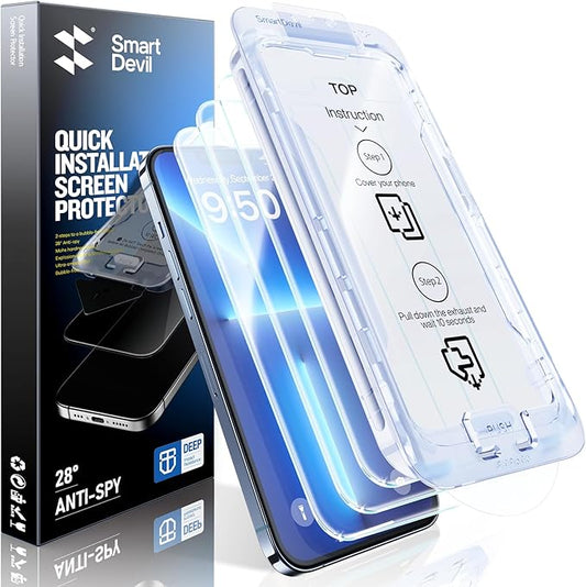 SMARTDEVIL 2 Pack for iPhone 13 Pro Max/iPhone 14 Plus Screen Protector