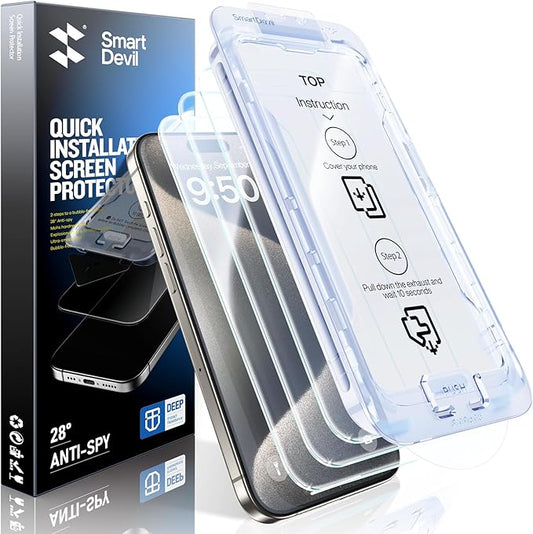 SMARTDEVIL 2 Pack for iPhone 15 Pro Screen Protector