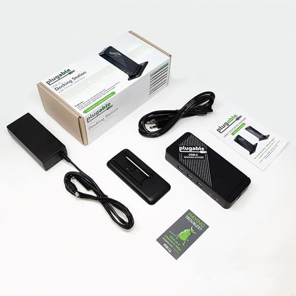Plugable USB-C Dock with 4K HDMI and 60W Charging, Compatible with Thunderbolt 3/4, USB4, and USB C iPhone, iPad, Windows, and Chromebook 1Gbps Ethernet, 3X USB 3.0, 2X USB 2.0, Driverless