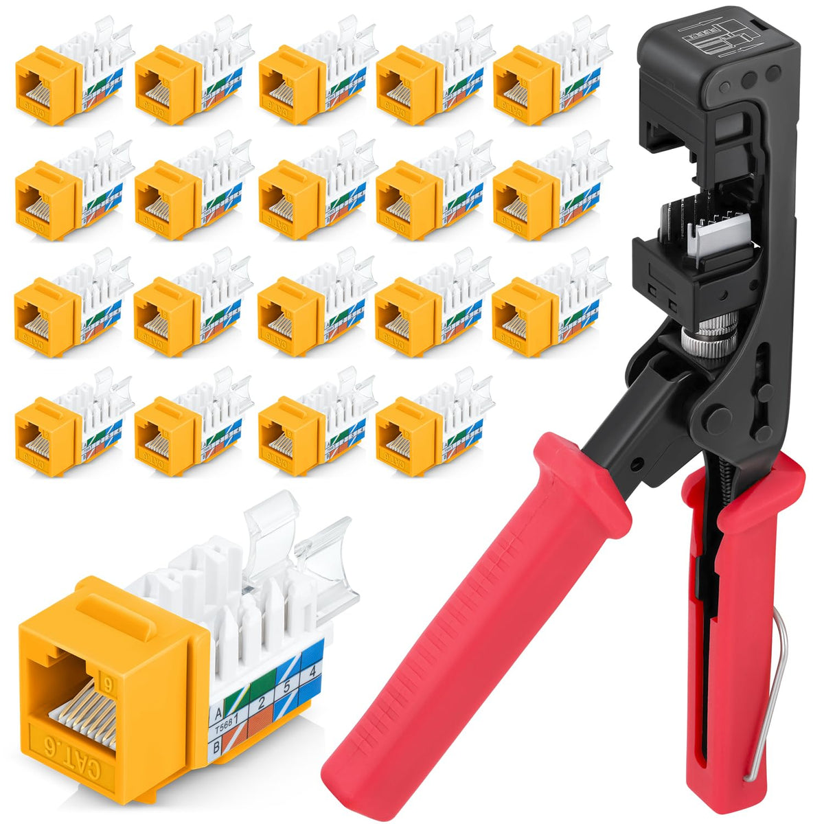 Everest 45Term - 45° Angled Speed Termination Keystone Tool Set