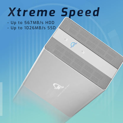 OWC Mercury Elite Pro Dual with 3-Port Hub 8TB RAID USB 10Gb/s Storage