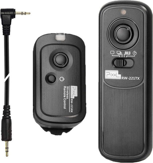 2.4GHz Remote Shutter Release RW221-E3 Compatible with Canon Olympus Fuji