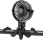 Portable Stroller Fan Personal rechargeable USB Fans With 5200mAh 3 Speeds Battery Small Baby Car Seat Mini Handheld Clip On Fan for Pram Crib Bike Treadmill Outdoor Camping Travel and Student Desk