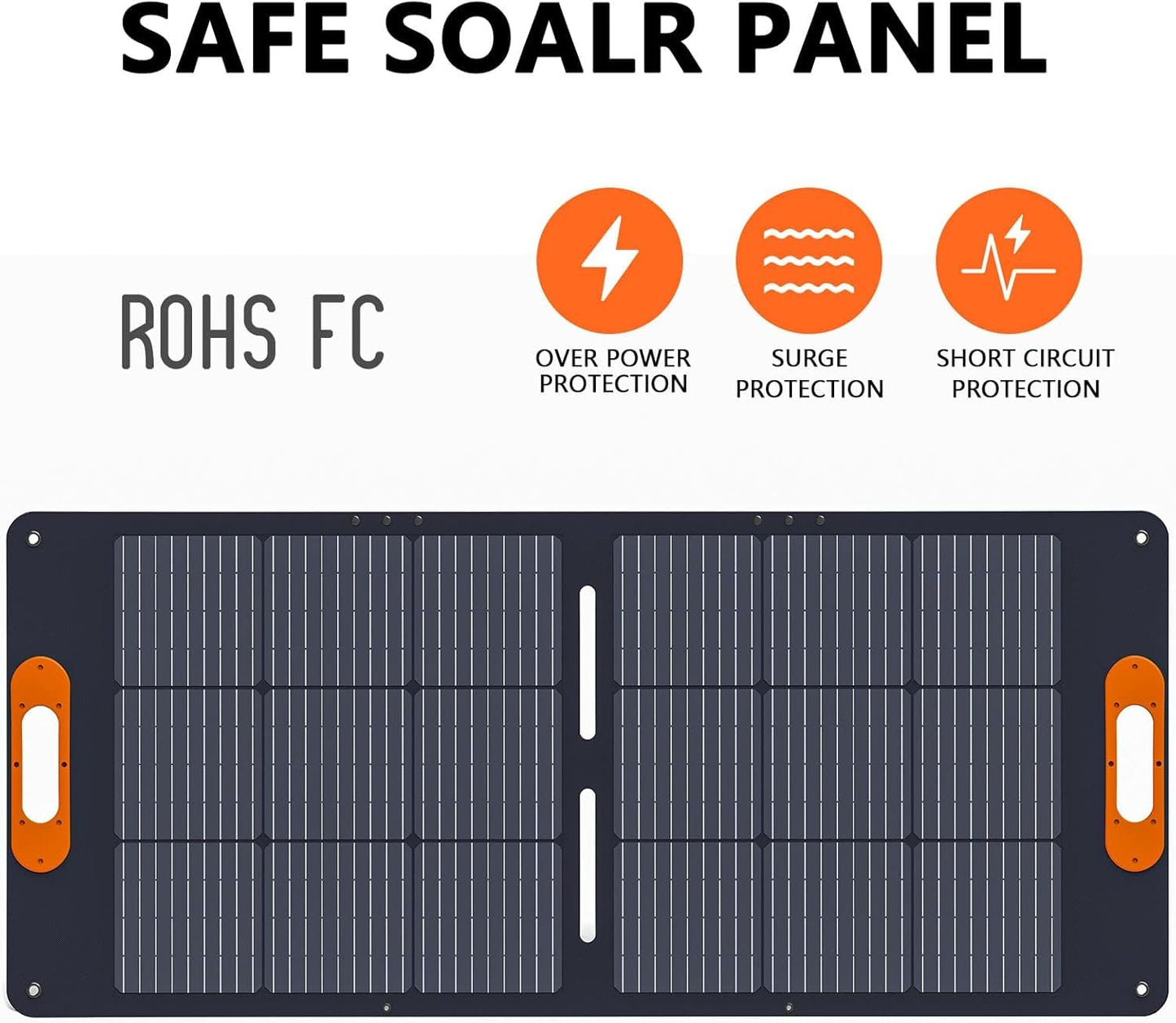 ALLWEI 300W Solar Generator with 100W Solar Panel Included, 256Wh Portable Power Station with AC Outlet USB Port, Solar Powered Battery Generator for Outdoor Camping, Home Backup, Power Outage