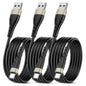 OIITH 3FT Gold 3Pack USB Type C to USB A 3A Fast Charging Cable for iPhone 15/15 Plus/15 Pro/15 Pro Max/Samsung/Pad/Laptop/LG