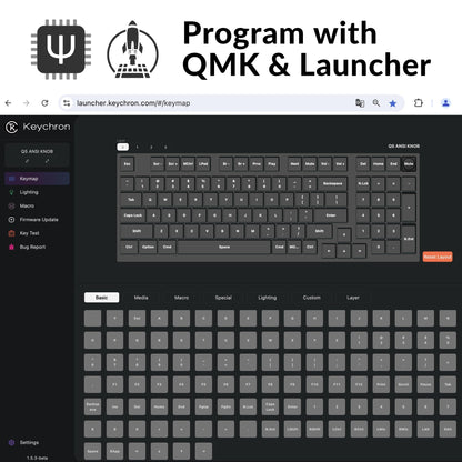 Keychron Q5 Wired Custom Mechanical Keyboard Knob Version, 96% Layout QMK/VIA Programmable Macro with Hot-swappable Gateron G Pro Red Switch Double Gasket Compatible with Mac Windows Linux (Blue)