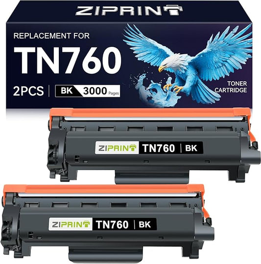 TN760 Toner Compatible with Brother MFC-L2710DW DCP-L2550DW HL-L2395DW