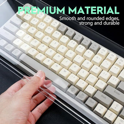 Cabilock Keyboard Cover Transparent Case- Proof: Monitor Storage Protector: Protector for Cat, in Touching - Bridge Standard Proof Accessories from Stand Size Acrylic Tablet Keyboard Dust Cover
