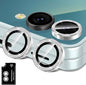 for Samsung Galaxy Z Flip 7 Camera Lens Protector, Individual Metal Ring Tempered Glass Lens Cover, [Strong Adsorption] Scratch Resistant Ultra-Thin HD Clear Lens Cover, 1 Set-Silvery Sparkly