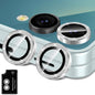 Avocase for Samsung Galaxy Z Flip 7 Camera Lens Protector, Individual Metal Ring Tempered Glass Lens Cover, [Strong Adsorption] Scratch Resistant Ultra-Thin HD Clear Lens Cover, 1 Set-Silvery Sparkly