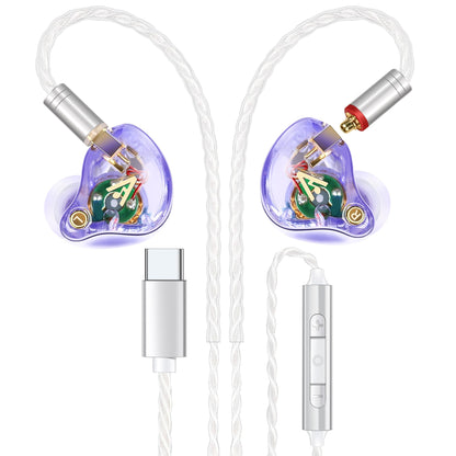 Audiovance Vibes 202MC USB-C HiFi Wired Earbuds, Type-C Headphones with Mic