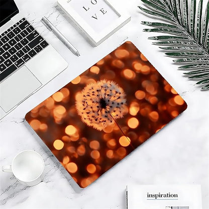 Compatible with MacBook Air 13.3 13.6 Inch Case 2022 2021 2020 2019 Plastic Hard Shell Case Cover,13.6 Air (A2681) M2 2022, Dandelion