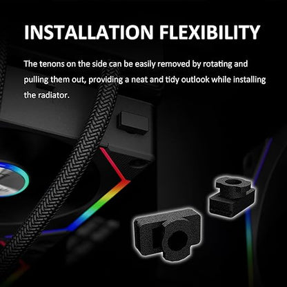 GAMDIAS 120mm PWM ARGB Case Fan x3 & 3 Reverse Blades Included, Sync with ARGB Motherboards, Easy Cable Management with Cabless Daisy Chain, Quiet & 75CFM Airflow with 2400 RPM, Aeolus P2