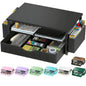 Spacrea Desk Organizers and Accessories, Printer Stand with Storage, Black