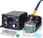 YIHUA 939D+ Digital Soldering Station, 75 Watt Equivalent with Temperature Control, °C/°F Display. ESD safe for Electronics. Aluminum Panel (Resists Burn). Solder Tips, Lead-free Solder & Extras