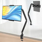 Tablet Stand for iPad, Aluminum Multi-Angle Adjustable Tablet Holder, Heavy-Duty Metal Base for Desk, Compatible with 5.1''-13'' iPad Pro, Surface, Kindle, Tablets, Portable Monitors and More (ZMXBZJ)