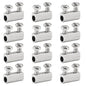 Biaungdo 12 Pcs Stainless Steel Wire Rope Cable Clamp, Adjustable New Upgrade Double Hole Wire Rope Clamp Fastener