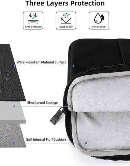 EVICIV Laptop Sleeve Case 22 inch, 360° Protective Laptop Carrying Case Computer Cover Bag with Handle for 20-22 inch Desktop, Portable Monitor, Notebook, Large Travel Briefcase Handbags(Black)
