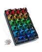 SOLAKAKA K21 RGB Backlit Tri-Mode Transparent Wireless Mechanical Number Pad Supports 3 BT/2.4GHz/Type C Wired, Hot Swappable 21 Keys with Transparent Keycaps Black